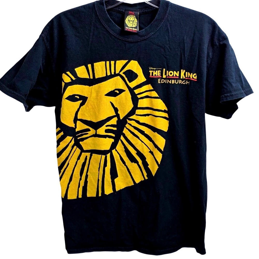 Disney The Lion King Broadway Musical Edinburgh Graphic T-Shirt Black Mens‎ M
